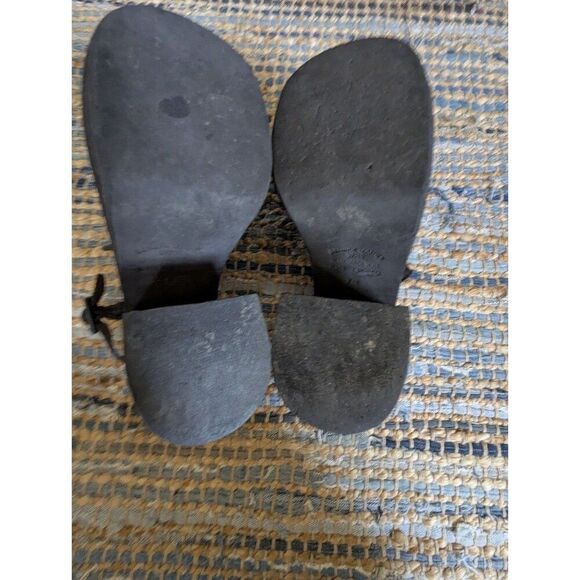 True Vintage 90s Y2K Platform Mules Slingback Mary Jane's Clogs Leather 7.5 - Picture 7 of 16